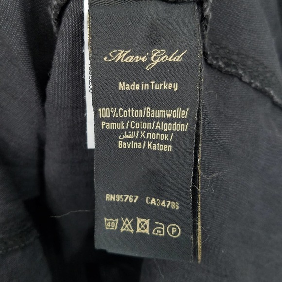 Mavi Gold Avery Button Down Collared Dress in Black Size Small NEW WITH TAGS - Picture 4 of 6